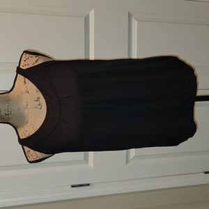 Michael Kors tank top with front pleats and elastic around the entire bottom